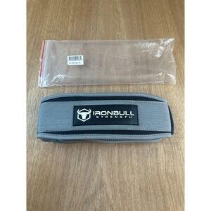 Iron Bull Strength 4.5” Nylon Weightlifting Belt Gray Size L – New